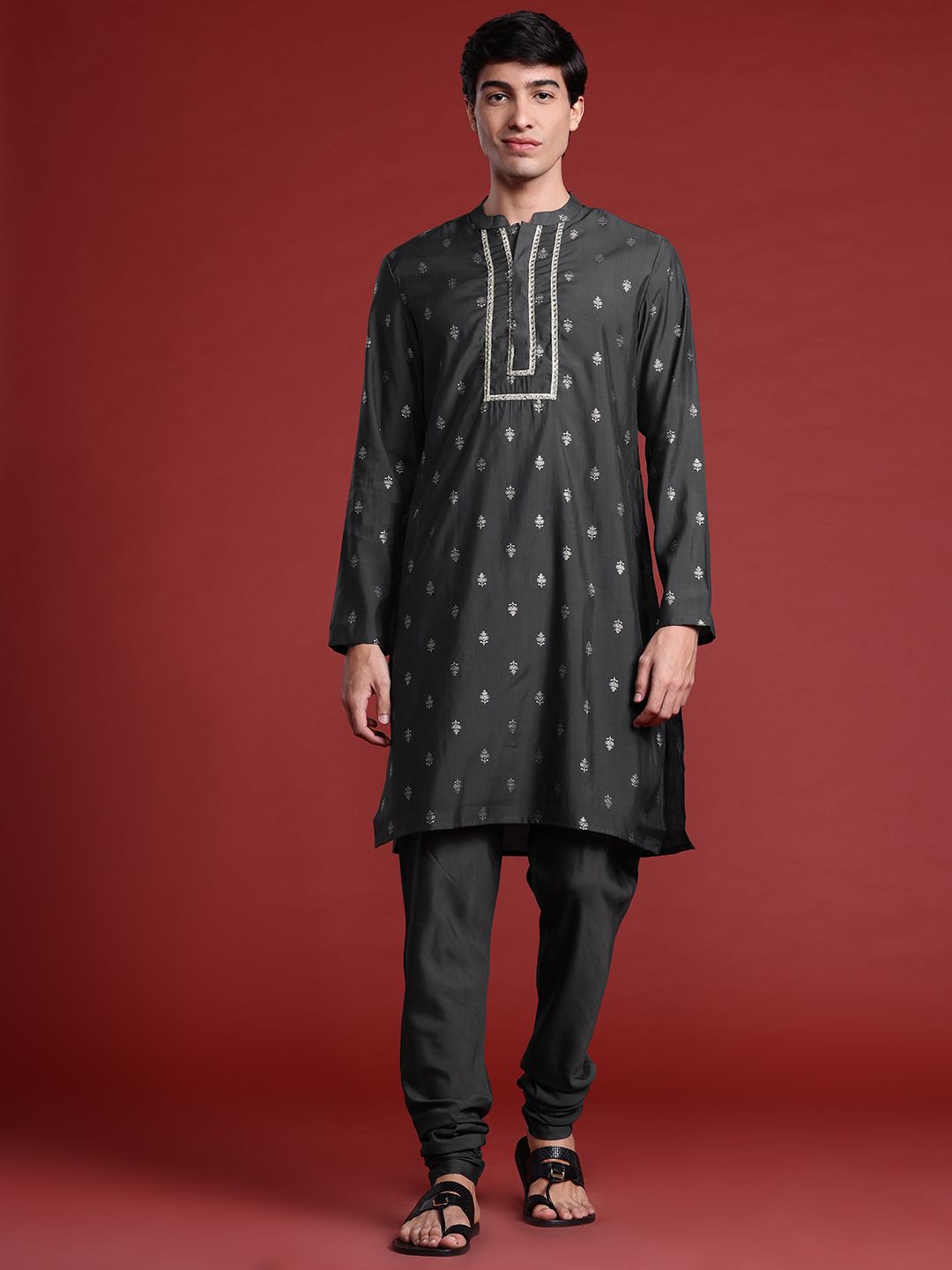 Anouk Indie Print Kurta with Churidar