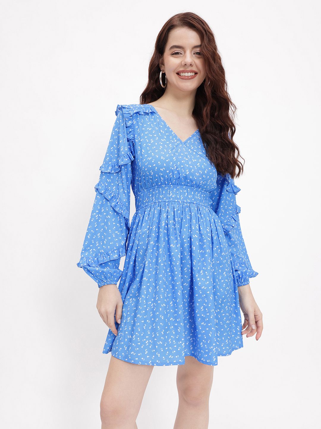 DressBerry Femme Fever Ruffle Ramble A-Line Dress