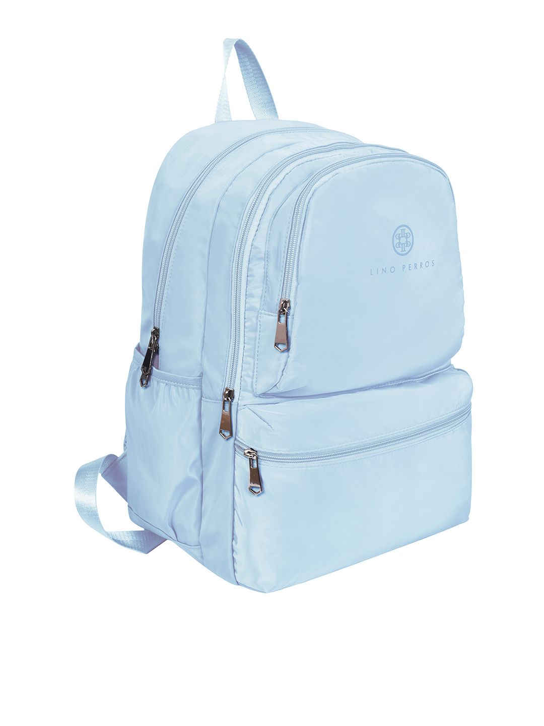 Lino Perros Women Blue Solid Backpack- 28 Litres