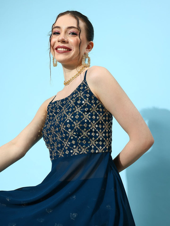 Libas Embellished Georgette Ethnic Co-Ords