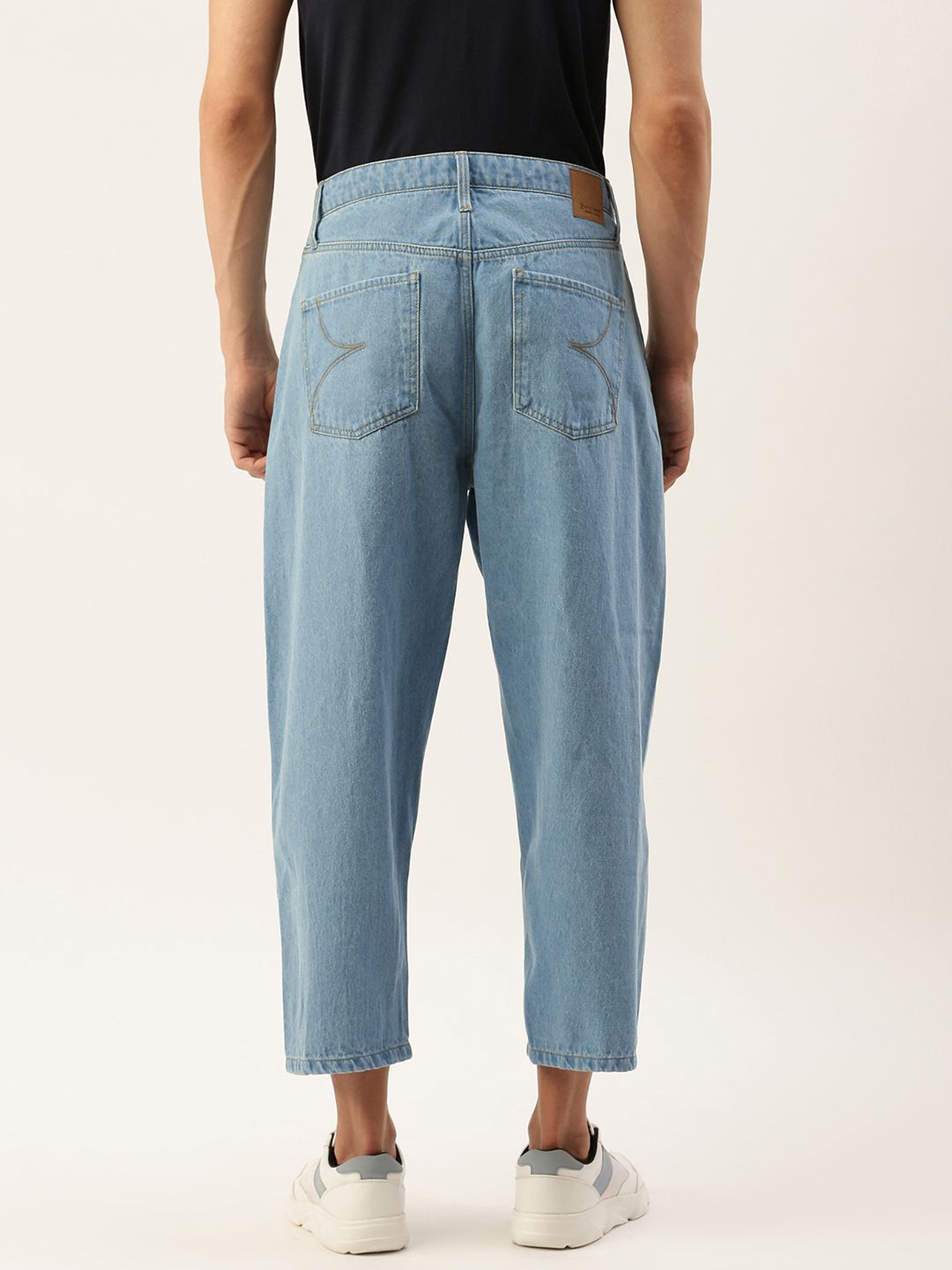 Bene Kleed Men Mid rise Loose Fit Cropped Jeans