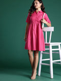 DressBerry Solid A-Line Dress