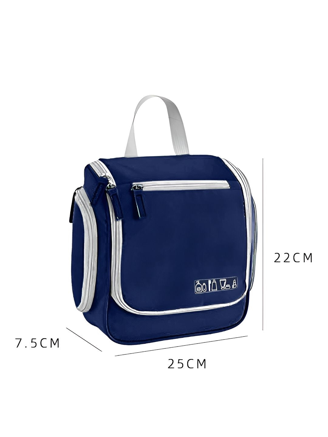 Cortina Navy Blue Water Resistant Makeup Organiser