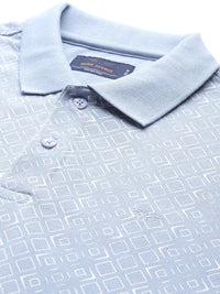 Park Avenue Geometric Print Polo Collar T-shirt