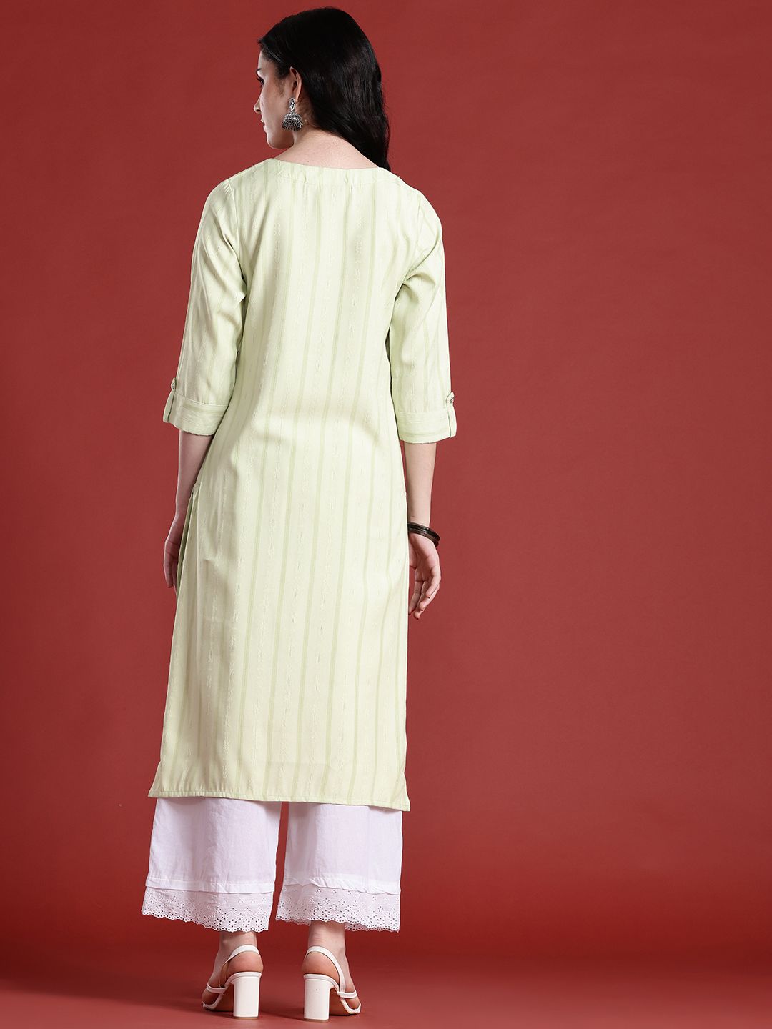 Anouk Women Striped Kurta