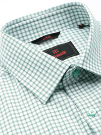 Raymond Men Slim Fit Micro Checks Pure Cotton Formal Shirt