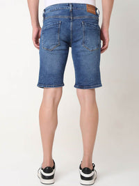 SPYKAR Men Washed Denim Shorts Technology