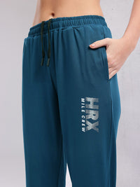 HRX by Hrithik Roshan Women Brand Logo Printed Mid-Rise Running Track Pants