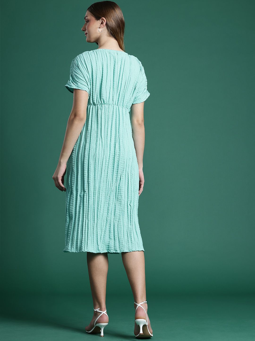 DressBerry Self Design A-Line Dress