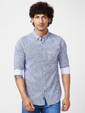 SPYKAR Slim Fit Floral Abstract Printed Cotton Casual Shirt