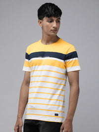 SPYKAR Striped Slim Fit Casual T-shirt