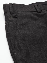 Raymond Men Checked Slim Fit Formal Trousers