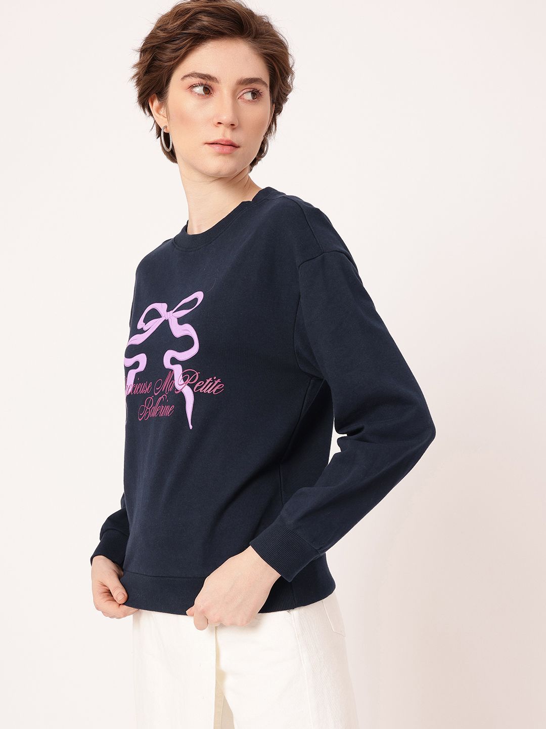 DressBerry Cotton Terry Relaxed Fit Sweatshirt