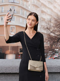 Lino Perros Gold-Toned Shimmery Sling Bag