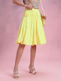 DressBerry Toggle Fastening Ruched Balloon Skirt