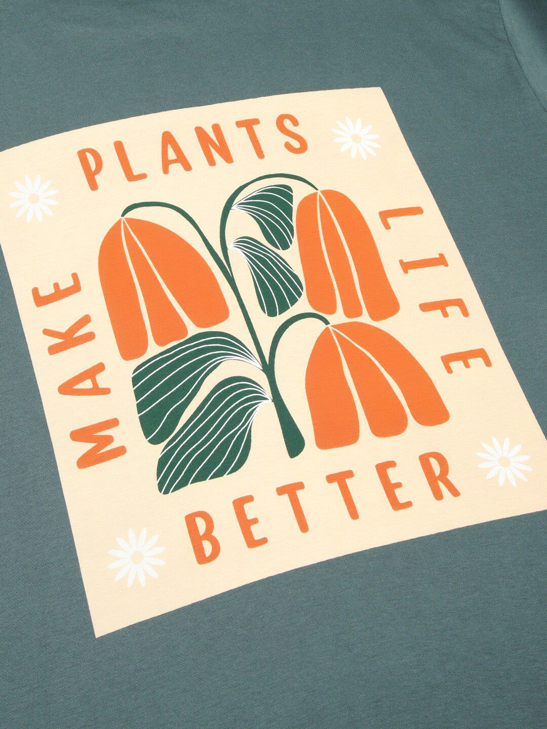 Thomas Scott Graphic Printed Drop-Shoulder Sleeves Oversized Pure Cotton T-shirt