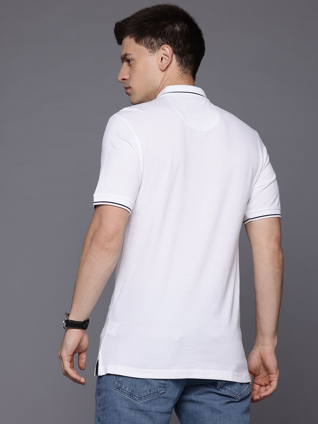 Raymond Modern Fit Pure Cotton Polo T-shirt
