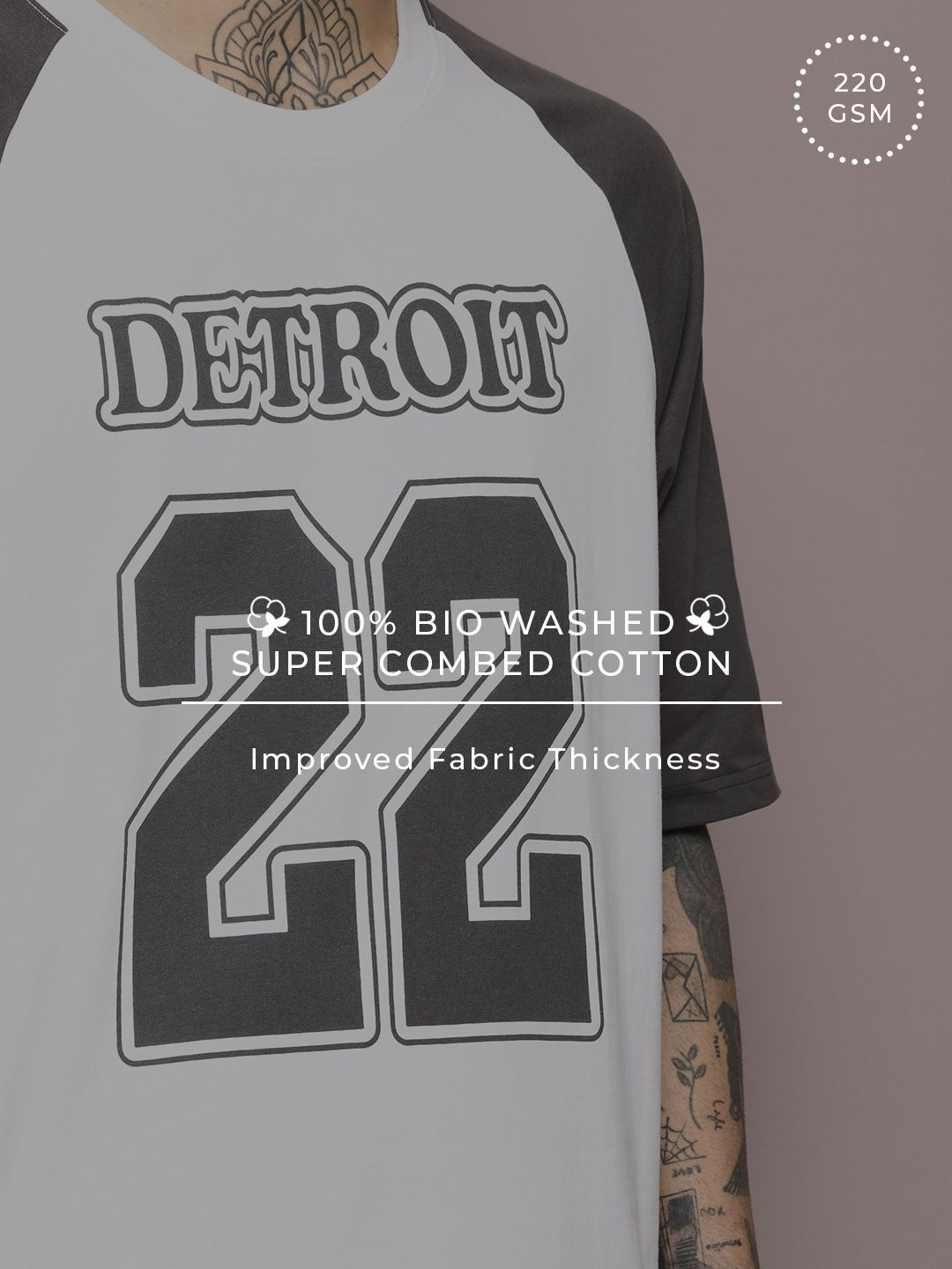 DILLINGER Men Typography Printed Oversized T-shirt