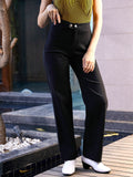 SASSAFRAS Women Mid-Rise Relaxed Fit Slash Knee Stretchable Jeans
