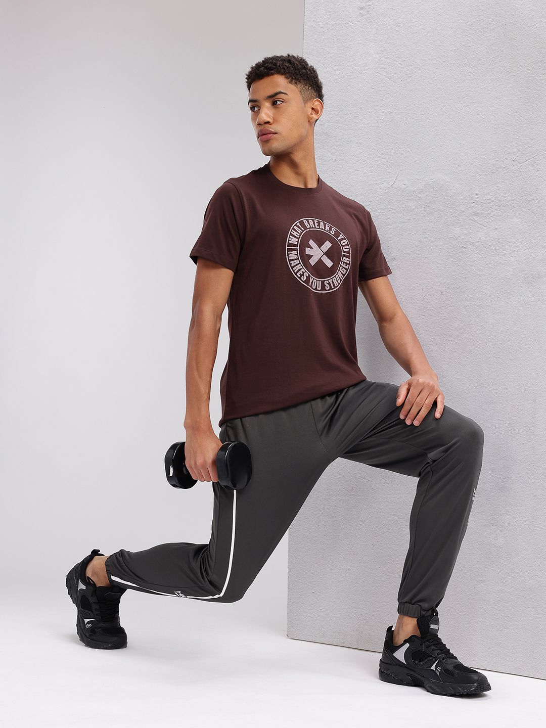 HRX by Hrithik Roshan Brand Logo & Typography Printed Training T-shirt