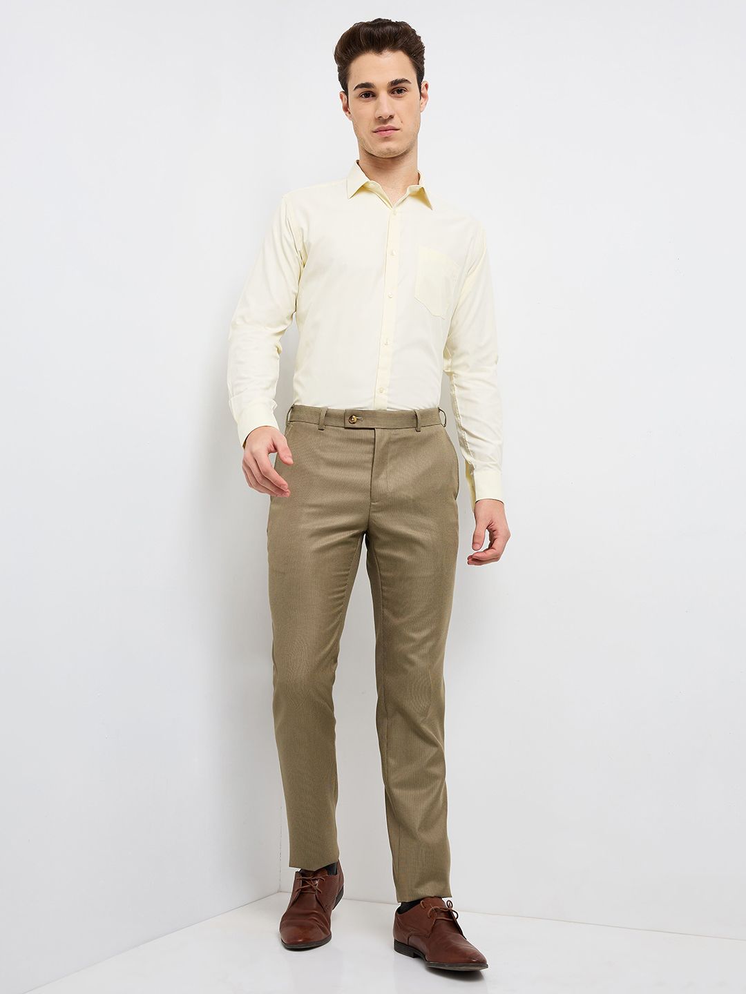 Raymond Men Slim Fit Formal Trousers