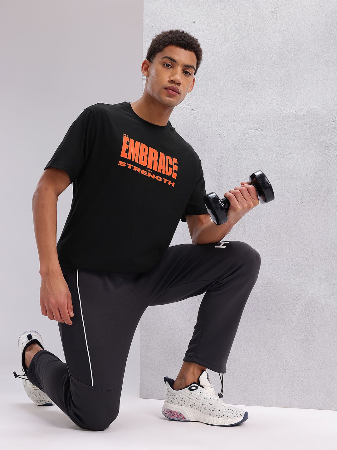 HRX by Hrithik Roshan Typography Printed Training T-shirt