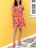 DressBerry Confetti Queen Smocked A-Line Dress