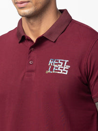 SPYKAR Men Polo Collar Slim Fit Cotton T-shirt