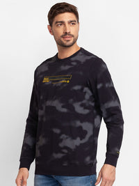 SPYKAR Camouflage Printed Pullover Sweatshirt