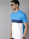 Park Avenue Colourblocked Polo Collar Slim Fit T-shirt