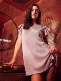 Athena Ruffles Sleeves A-Line Dress