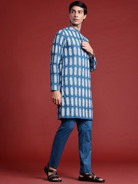 Anouk Printed Regular Pure Cotton Kurta with Trousers