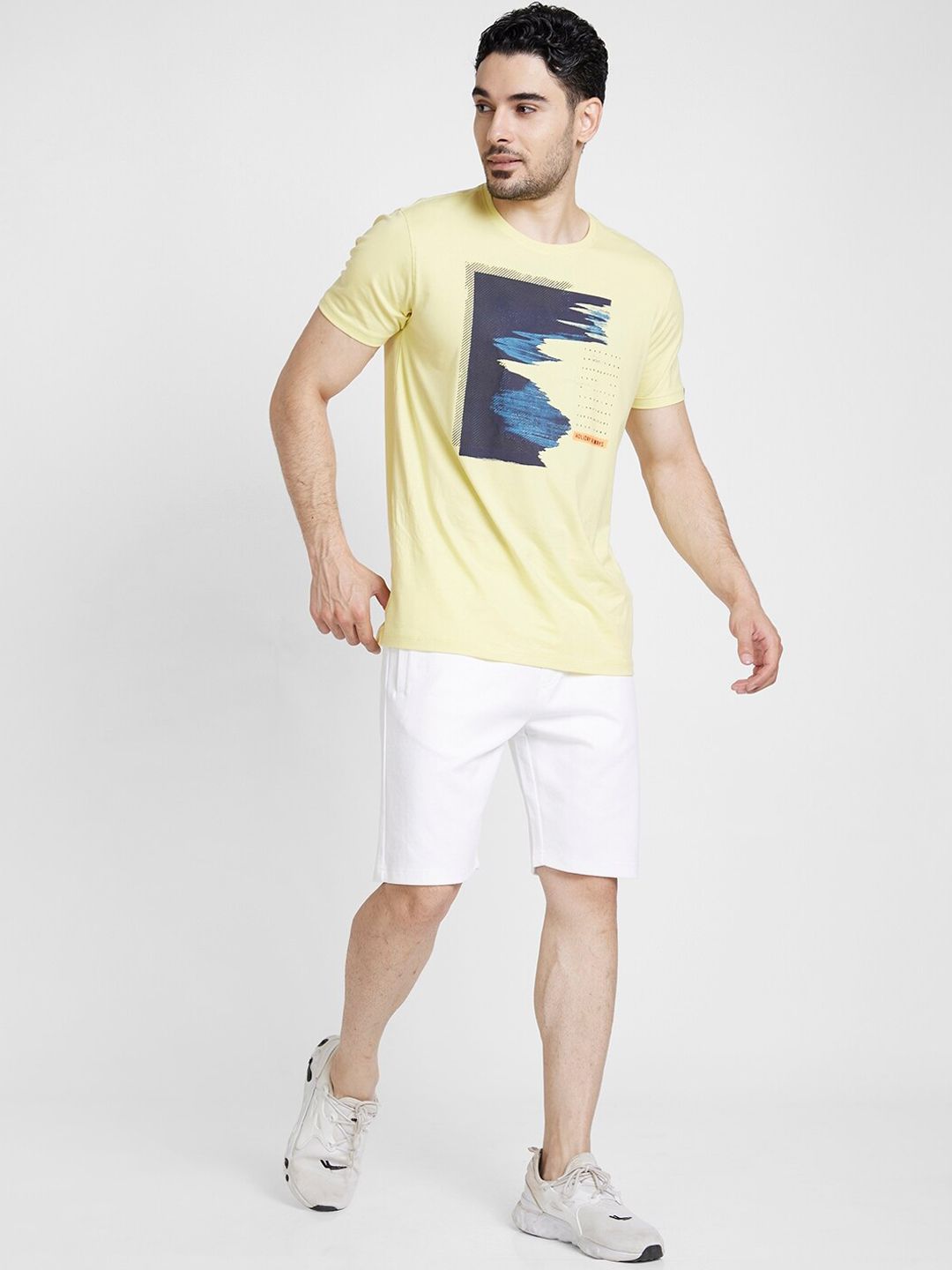 SPYKAR Men Mid Rise Cotton Shorts