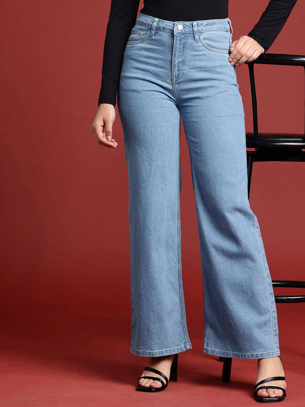 all about you Women Flared High-Rise Stretchable Jeans