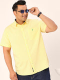Thomas Scott Plus Size Standard Micro Checked Cotton Casual Shirt