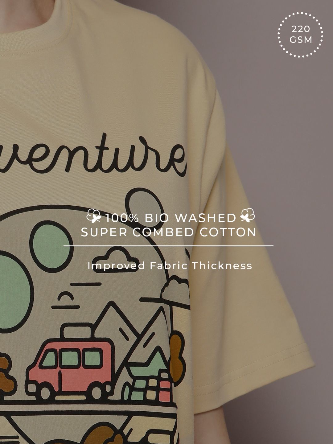 DILLINGER Graphic Printed Oversized Pure Cotton T-shirt