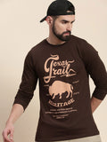 DILLINGER Typography Printed Round Neck Pure Cotton T-shirt