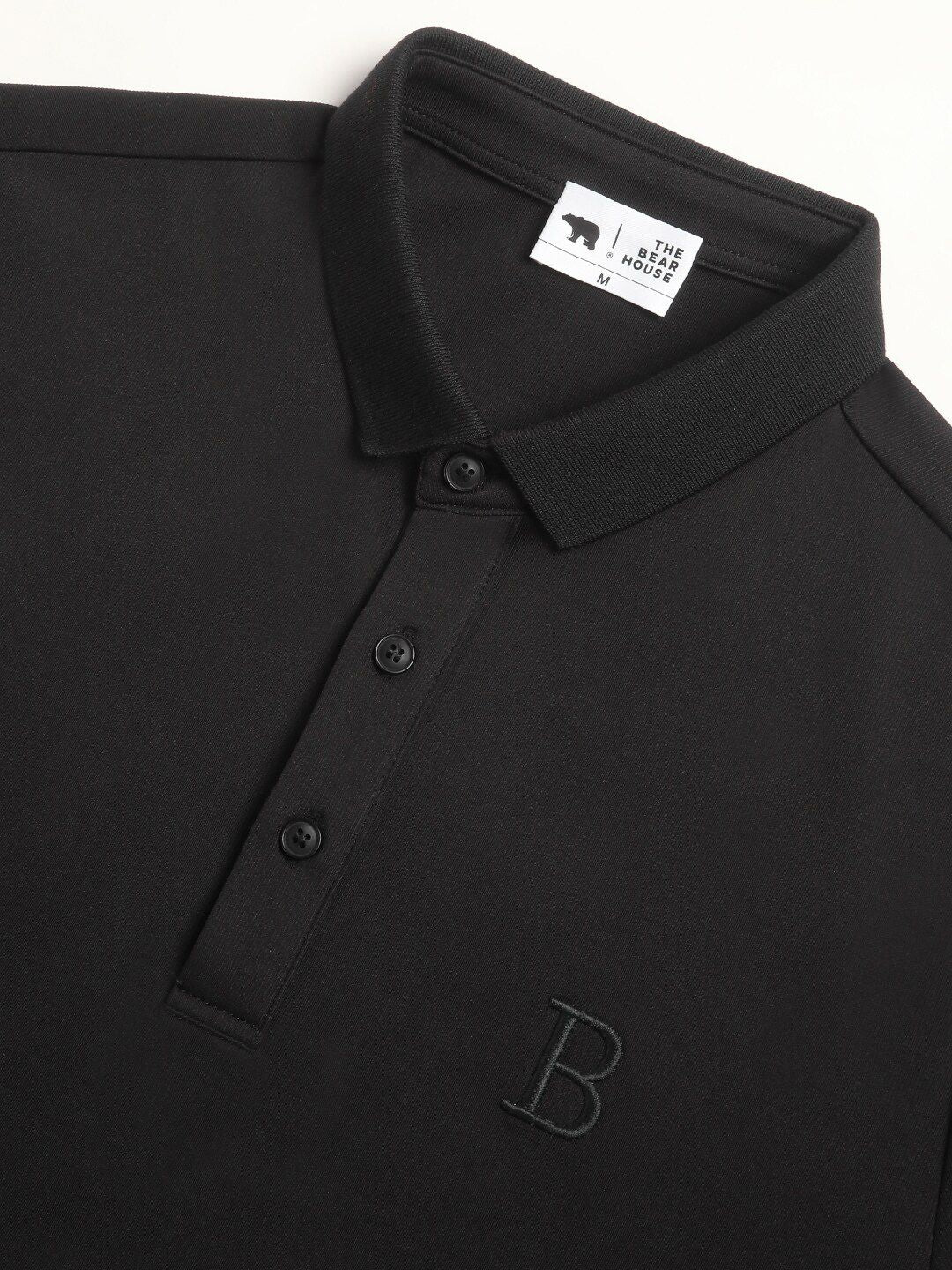 THE BEAR HOUSE Polo Collar Short Sleeves Slim Fit T-shirt