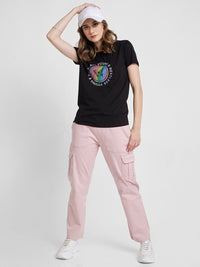 SPYKAR Women Mid-Rise Cotton Cargo Track Pants