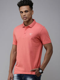 SPYKAR Men Polo Collar Pure Cotton Slim Fit T-shirt