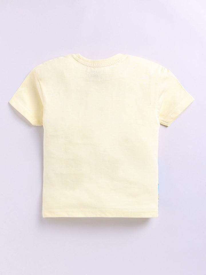 Happy Faces Kids Boys Garfield Printed Pure Cotton T-Shirt