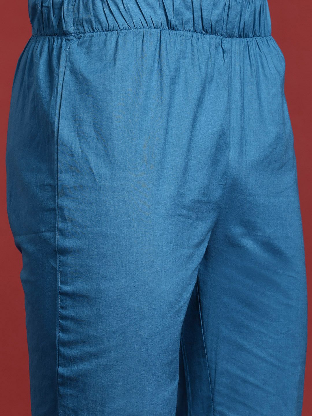 Anouk Printed Regular Pure Cotton Kurta with Trousers