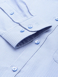 Raymond Self Design Textured Slim Fit Pure Cotton Formal Shirt