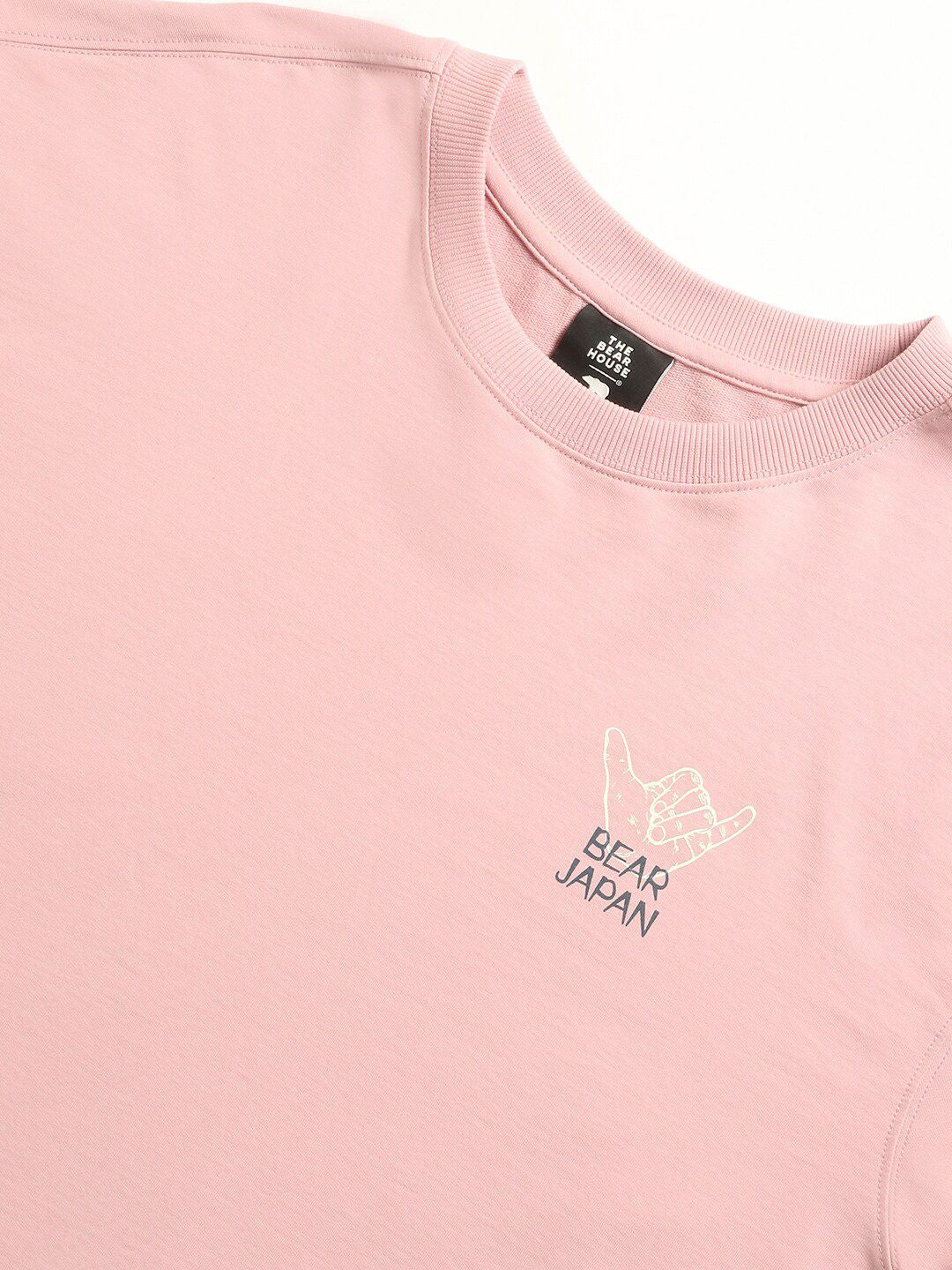 THE BEAR HOUSE Graphic Printed Round neck Loose Fit Cotton T-shirt