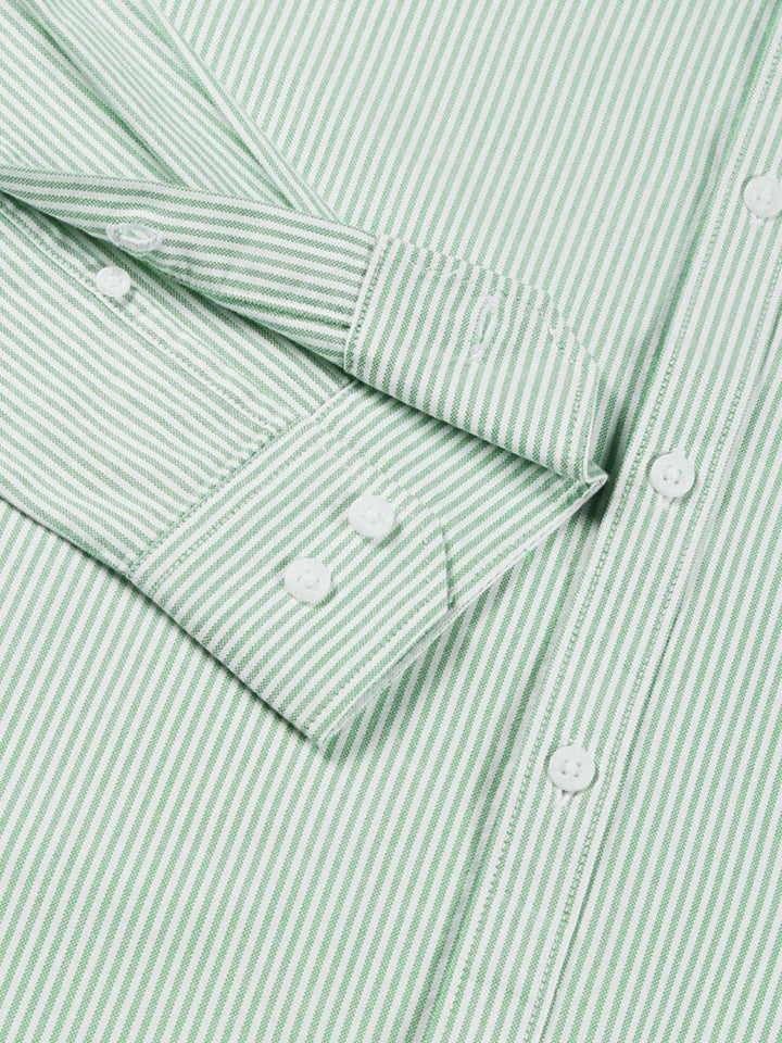 Thomas Scott Men Green Smart Slim Fit Opaque Casual Shirt