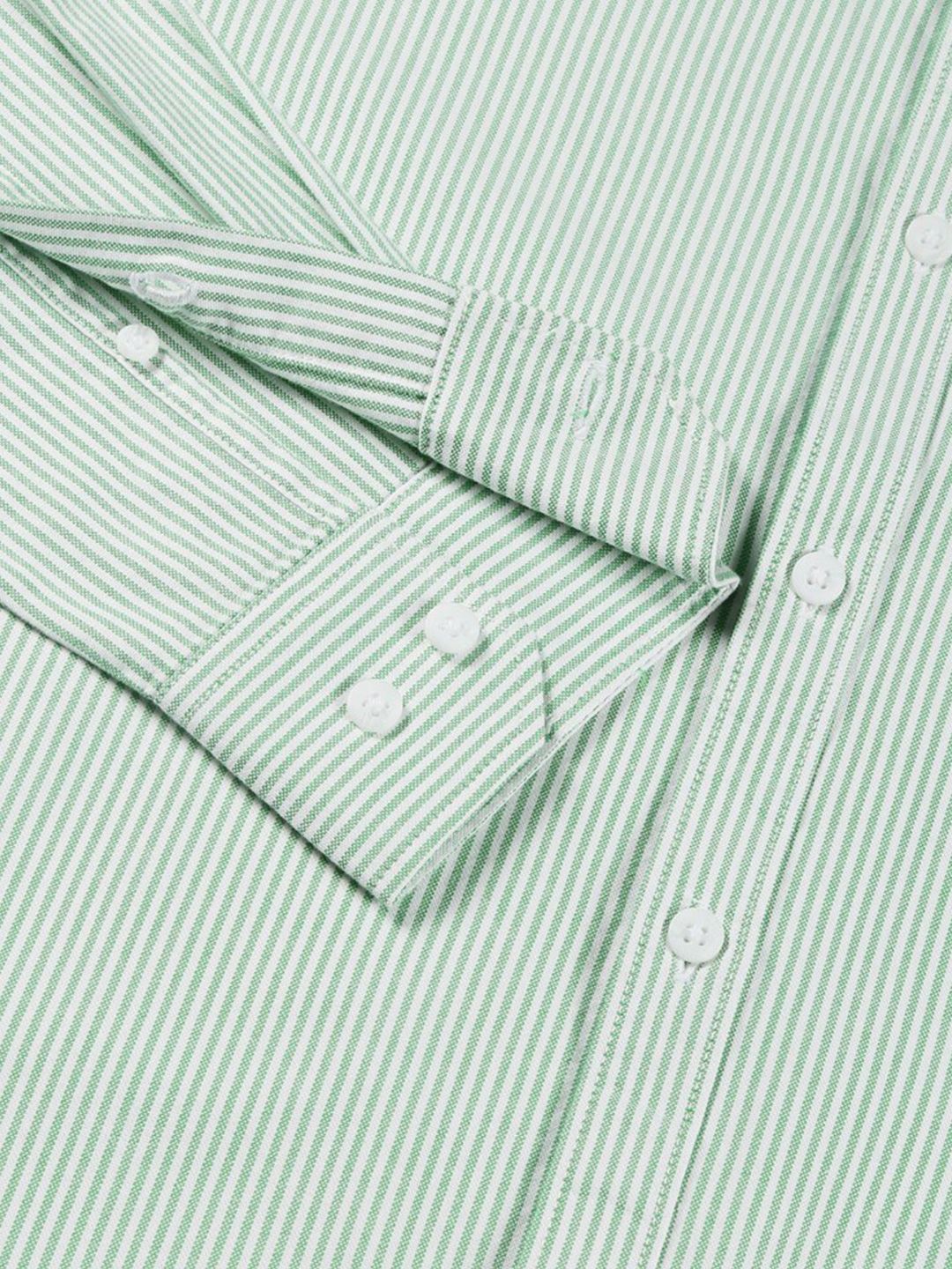 Thomas Scott Men Green Smart Slim Fit Opaque Casual Shirt