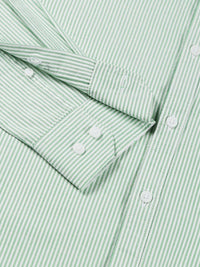 Thomas Scott Men Green Smart Slim Fit Opaque Casual Shirt