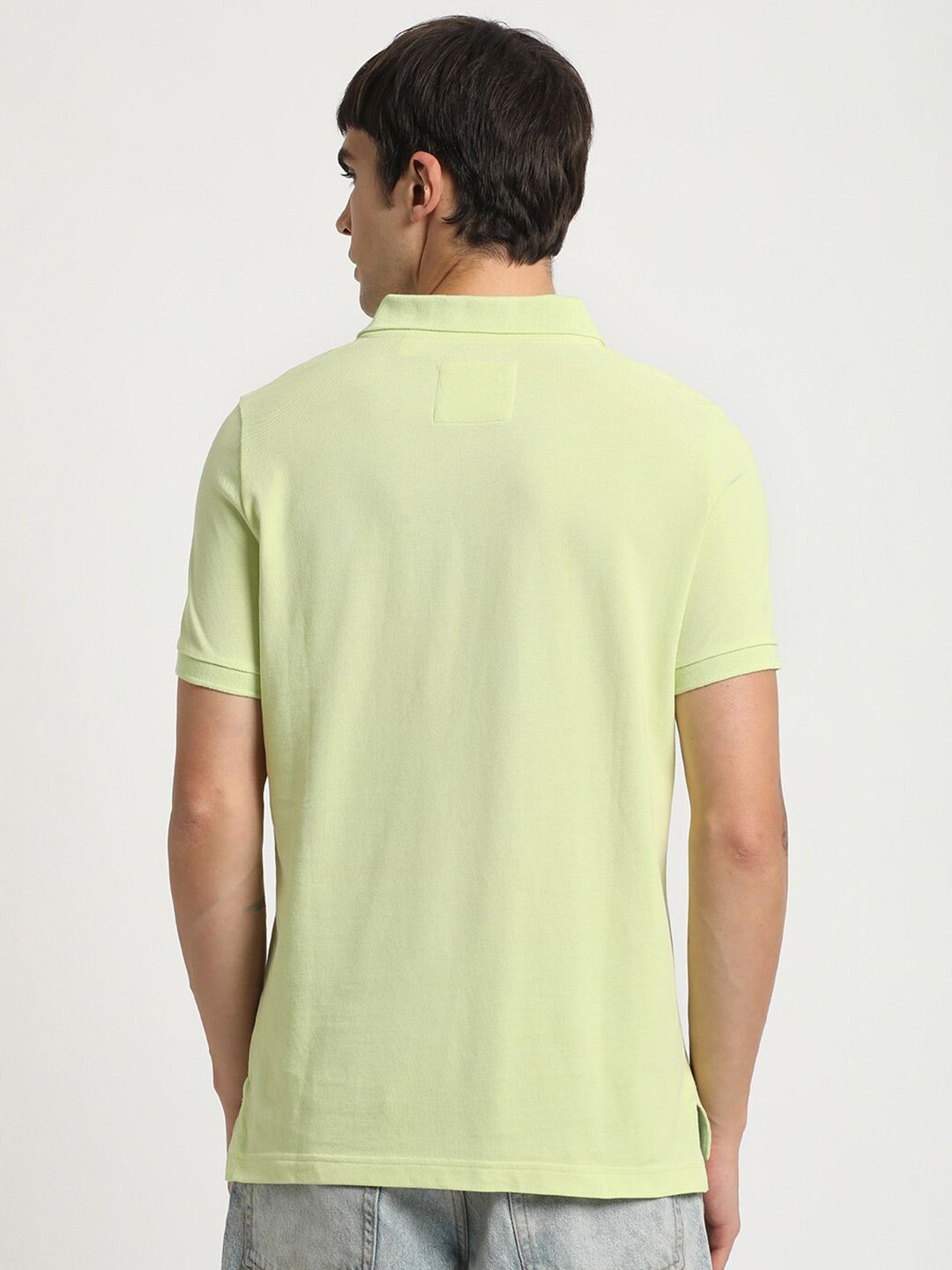 THE BEAR HOUSE Polo Collar Slim Fit Cotton T-shirt