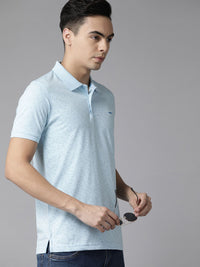 Park Avenue Men Printed Polo Collar Slim Fit T-shirt