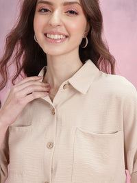 DressBerry Roll-Up Sleeve Oversize Shirt